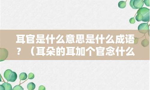 言什么什么耳成语_言什么什么耳成语大全四个字